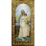 MIKHAIL NESTEROV (1862-1942), Virgin and a Child oil on panel 44.6 x 22.1 [...]