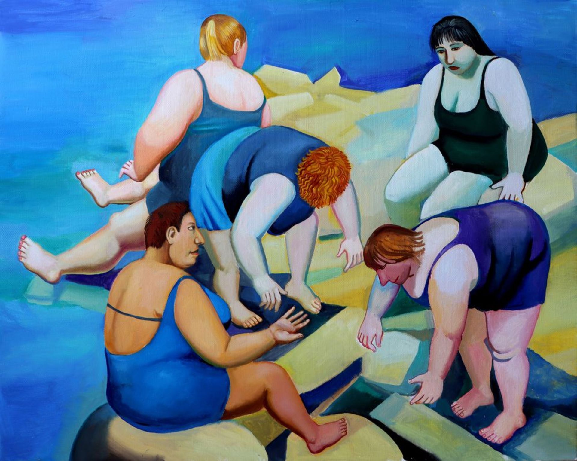 TATYANA NAZARENKO, Catching seashells oil on canvas 80 x 100 cm All lots marked with [...]