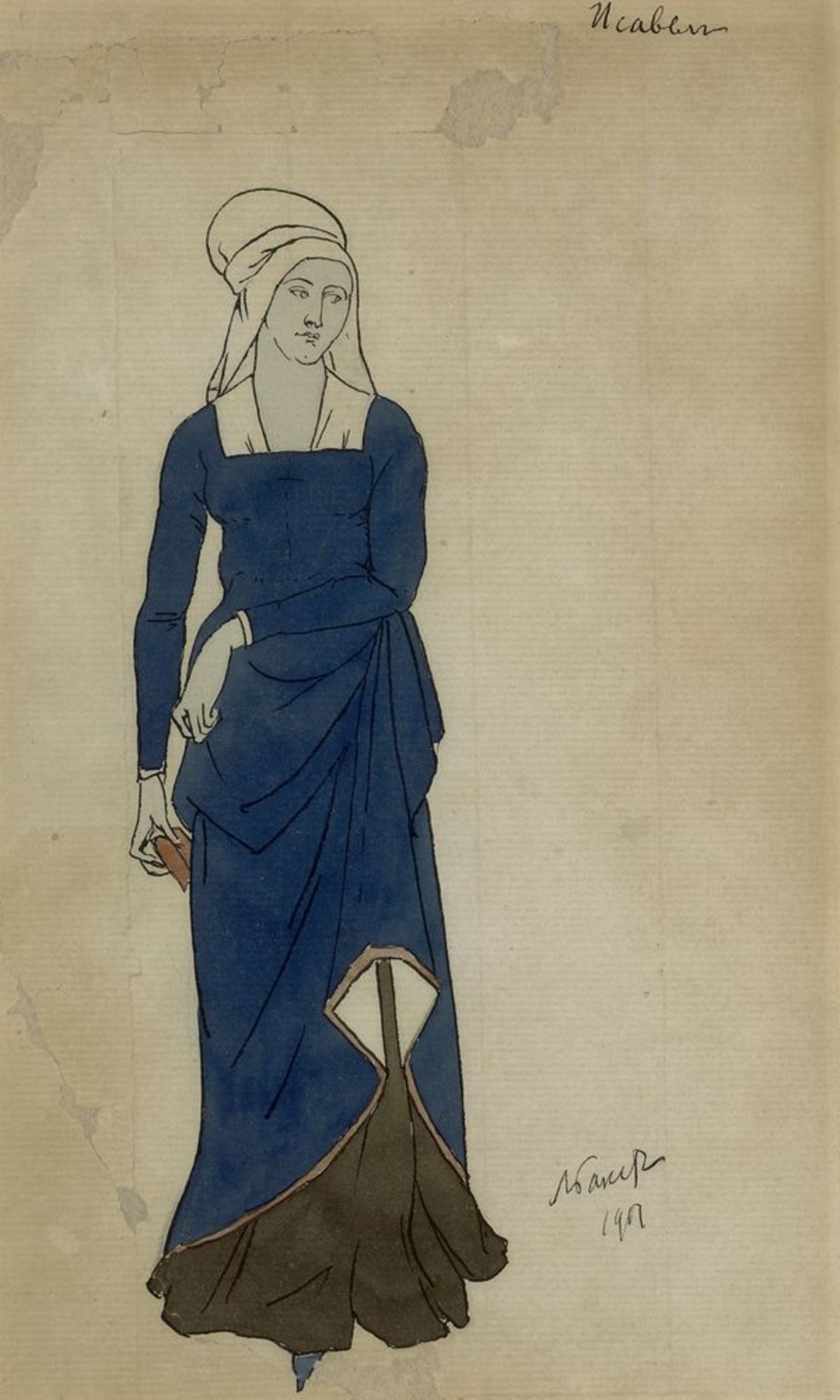 LEON BAKST (1866-1924), Costume design for Don Juan. Isabelle signed and dated 1901 [...]