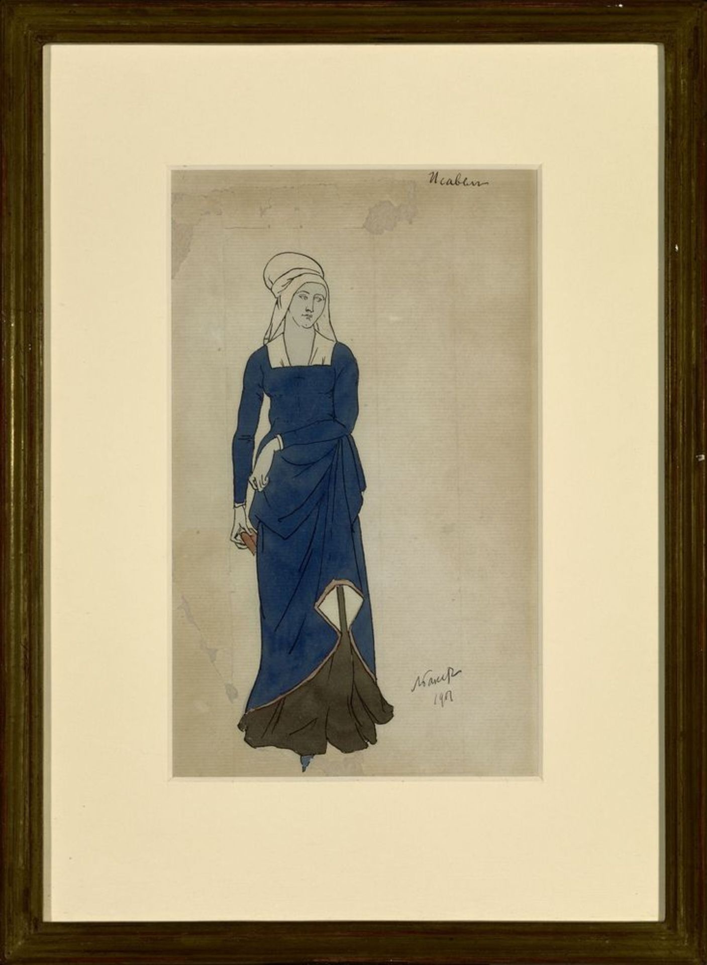 LEON BAKST (1866-1924), Costume design for Don Juan. Isabelle signed and dated 1901 [...] - Bild 2 aus 2