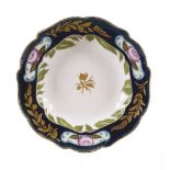 SOVIET PORCELAIN PLATE WITH A COBALT RIM AND WITH ROSES ON THE WHITE GROUND, Designed [...]