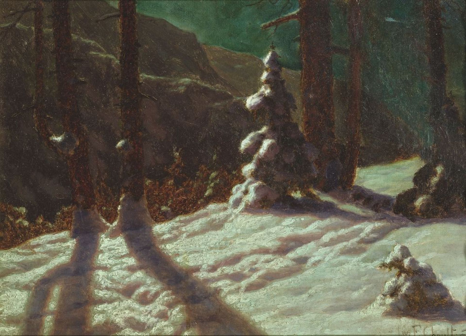 IVAN FEDOROVICH CHOULTSE (1874 - 1939), Winter in the forest signed and dated ‘Iw F [...]