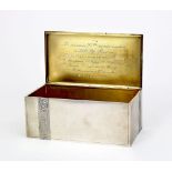 SILVER-GILT TROMPE L’OEIL CIGAR BOX, DESIGNED AFTER THE CIGAR BOXES OF THE XIX [...]