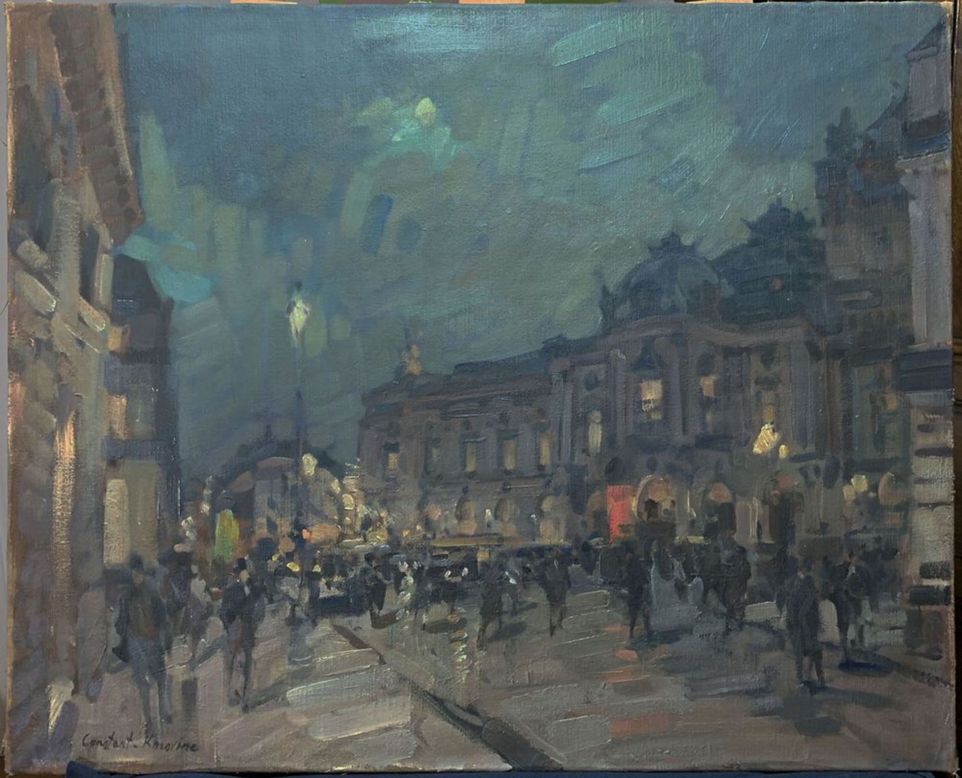 KONSTANTIN KOROVIN (1861-1939), Paris at night signed ‘Constant. Korovine’ (lower [...]