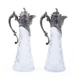 PAIRED WINE JUGS WITH FLORAL DECOR, CARTOUCHES AND ACANTHUS LEAVES., Workshop of Egor [...]