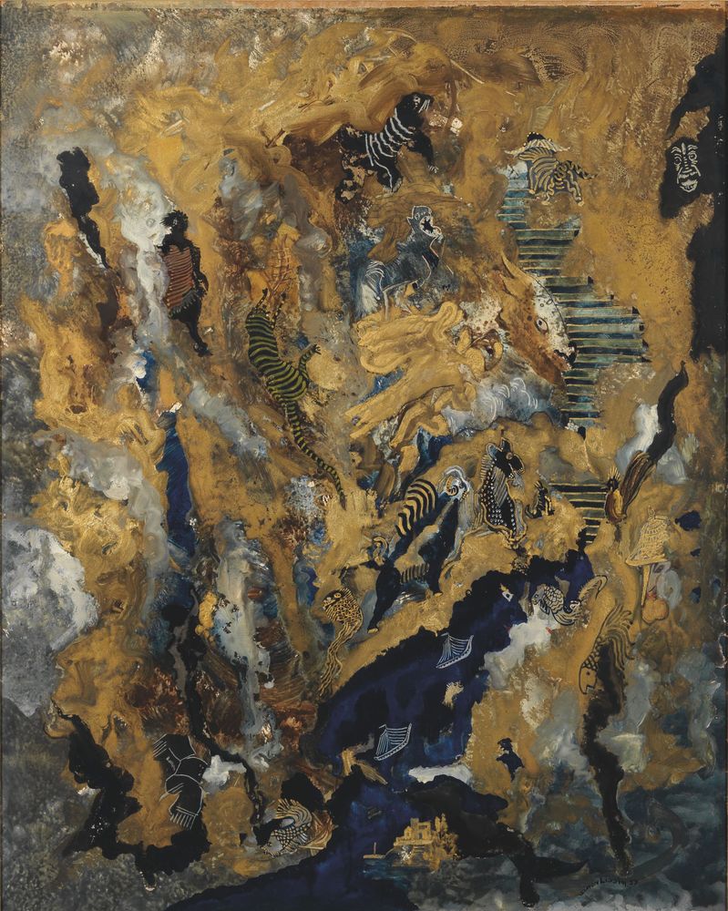 SIMON LISSIM (1900-1981) - Ascent to heaven Signed and dated ‘Simon Lissim 59’ [...]