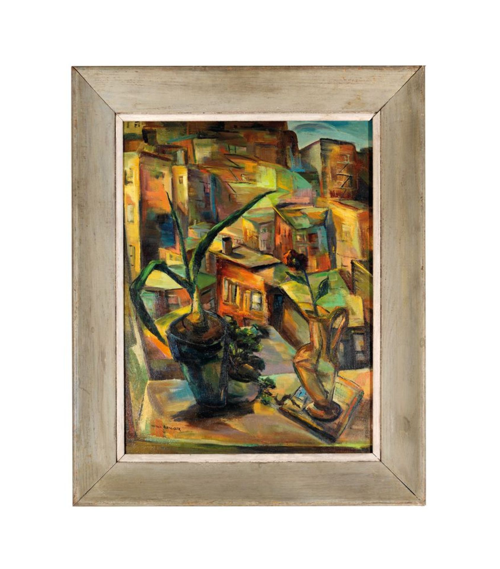 MINNA ALEXANDER, 20TH CENTURY - Untitled (cubist still life) Signed ‘Minna [...] - Bild 2 aus 2