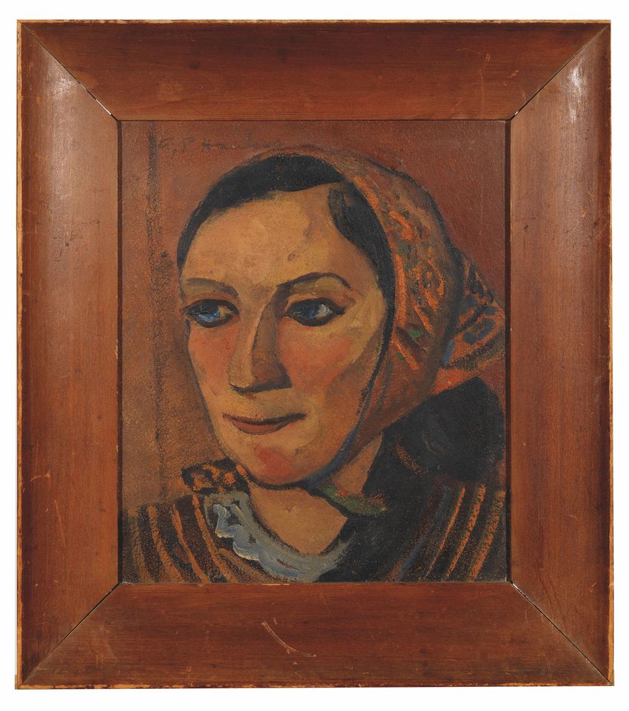 ABRAHAM P HANKINS (1903-1963) - Portrait of a Woman Signed ‘A P Hopkins’ (upper [...] - Image 2 of 2