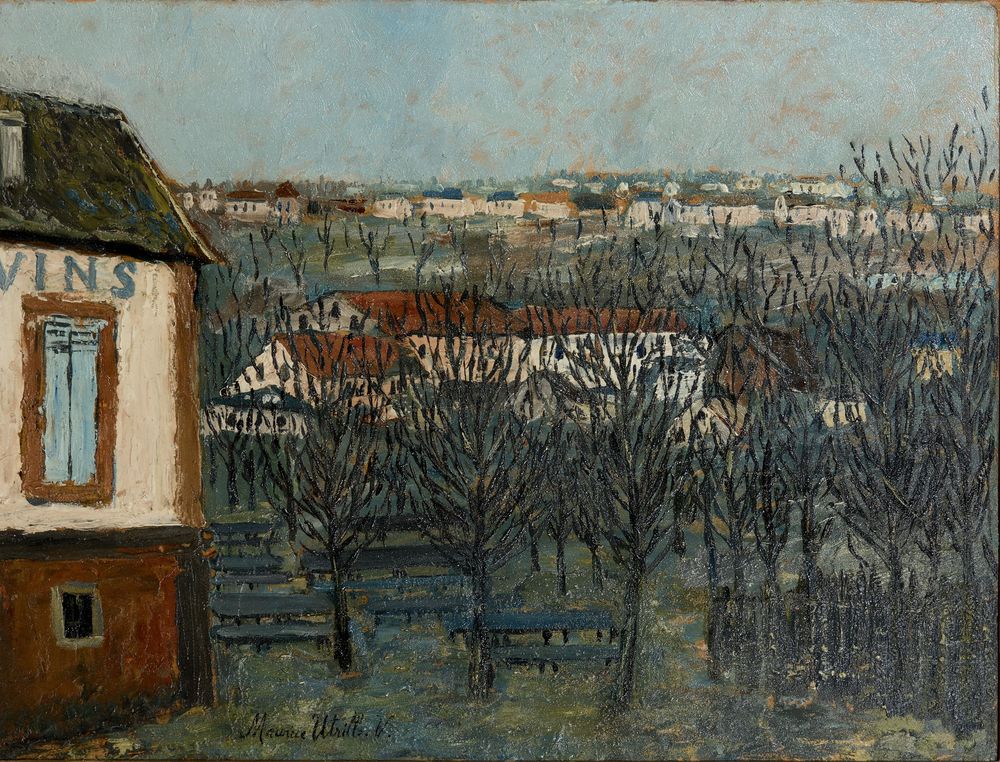 MAURICE UTRILLO (1883-1955) - La Butte Pinson à Montmagny Signed 'Maurice Utrillo. [...]