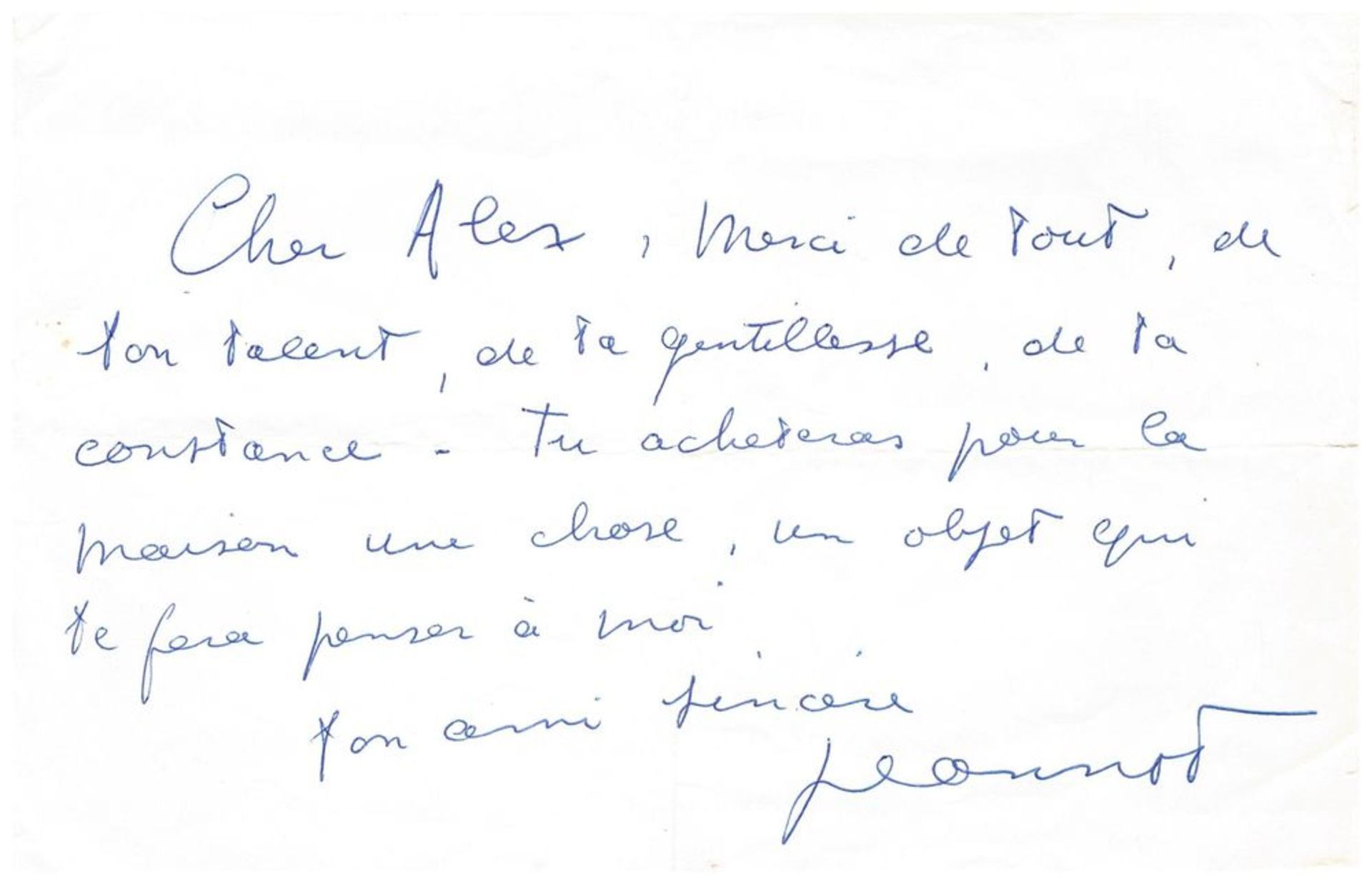 JEAN MARAIS (1913-1993) - Actor, intimate of Cocteau. 4 signed and autographed [...] - Bild 2 aus 4