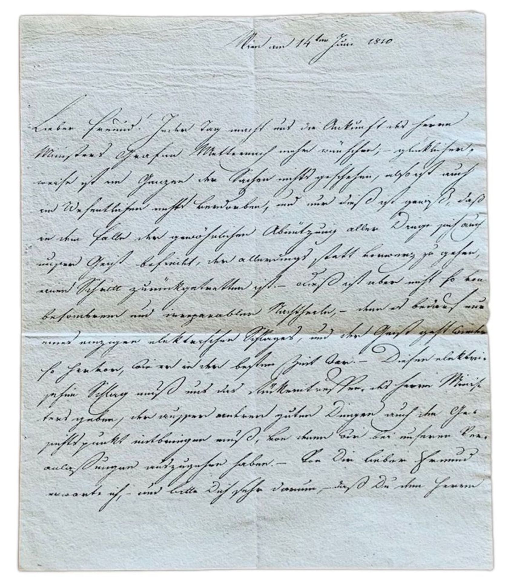 RADETZKY JOSEPH WENZEL, VON RADETZ (1766-1858) - Autograph Signed letter. [...] - Image 2 of 4