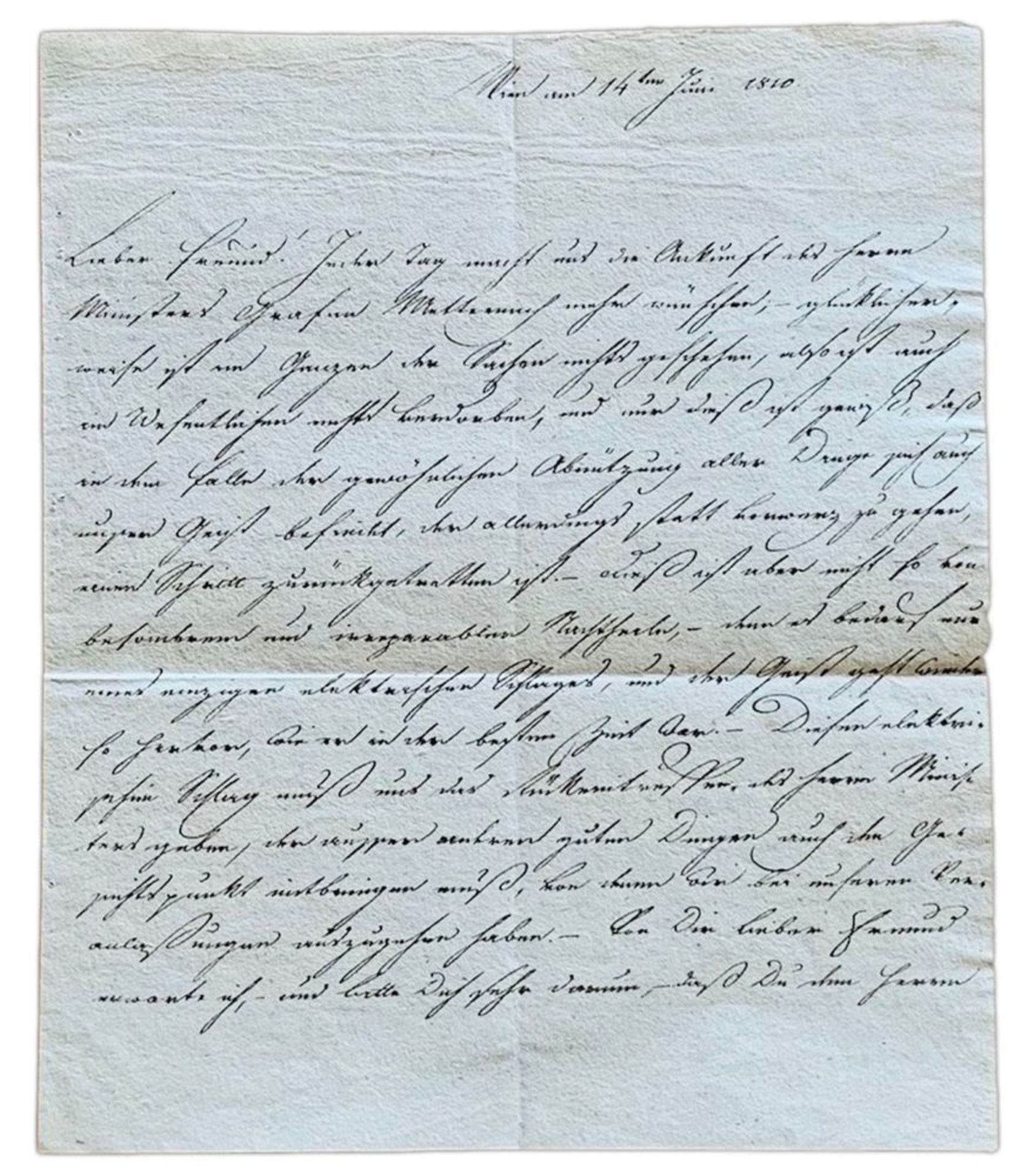 RADETZKY JOSEPH WENZEL, VON RADETZ (1766-1858) - Autograph Signed letter. [...] - Bild 2 aus 4