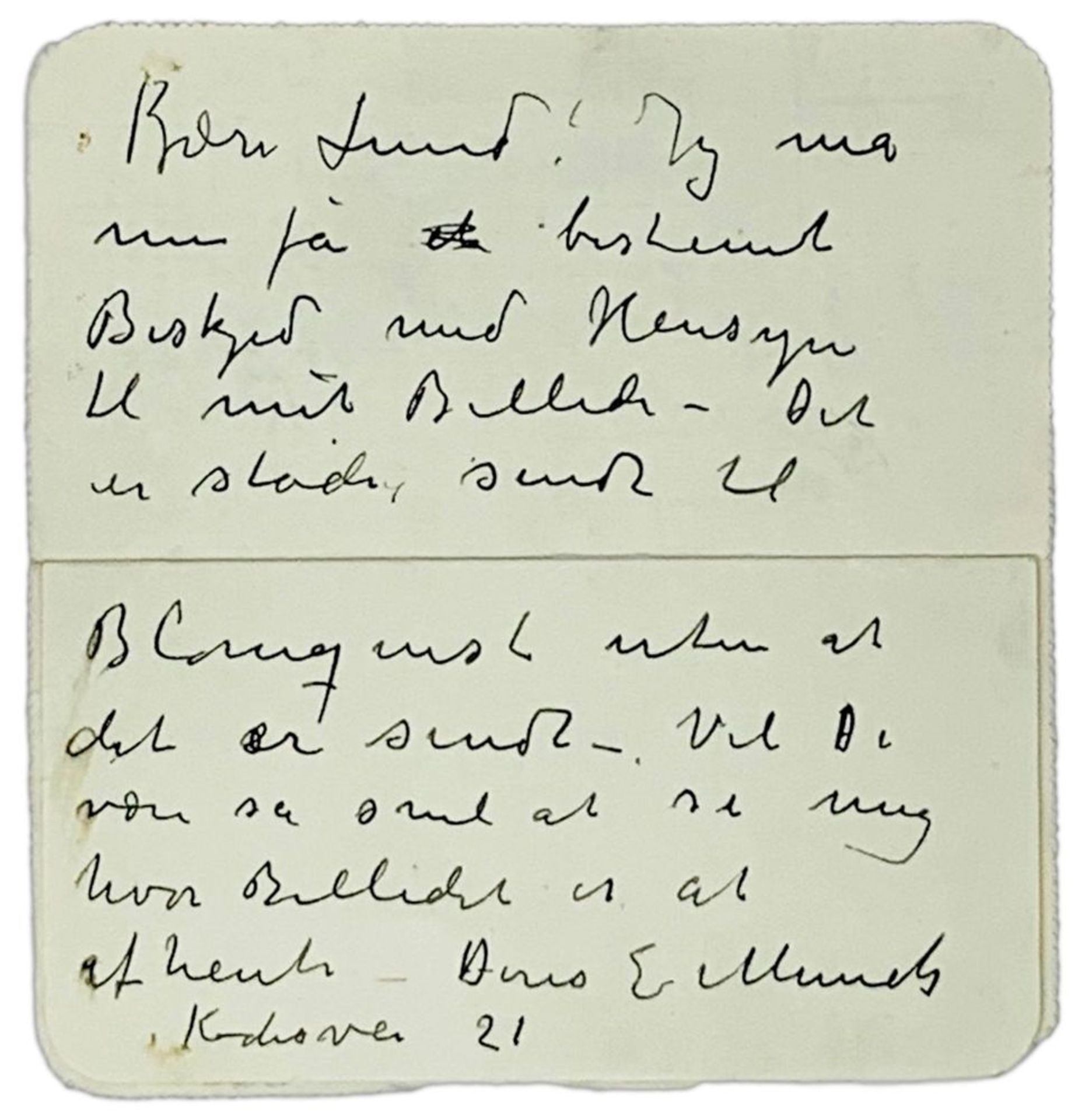 EDVARD MUNCH (1863-1944) - Autograph letter with signature to his friend, the [...] - Bild 2 aus 2