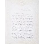 KAHLO FRIDA (1907-1954) - Autograph Letter Dated and Signed. A.L.S. “Frida”, [...]