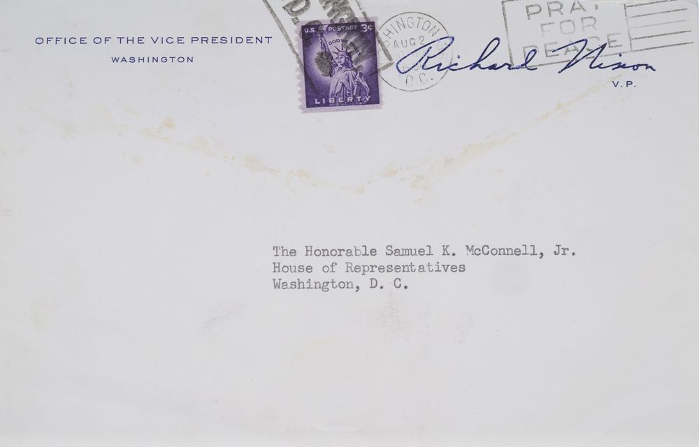 NIXON RICHARD (1913-1994). AMERICAN PRESIDENT - Typed Signed letter and [...] - Image 2 of 2