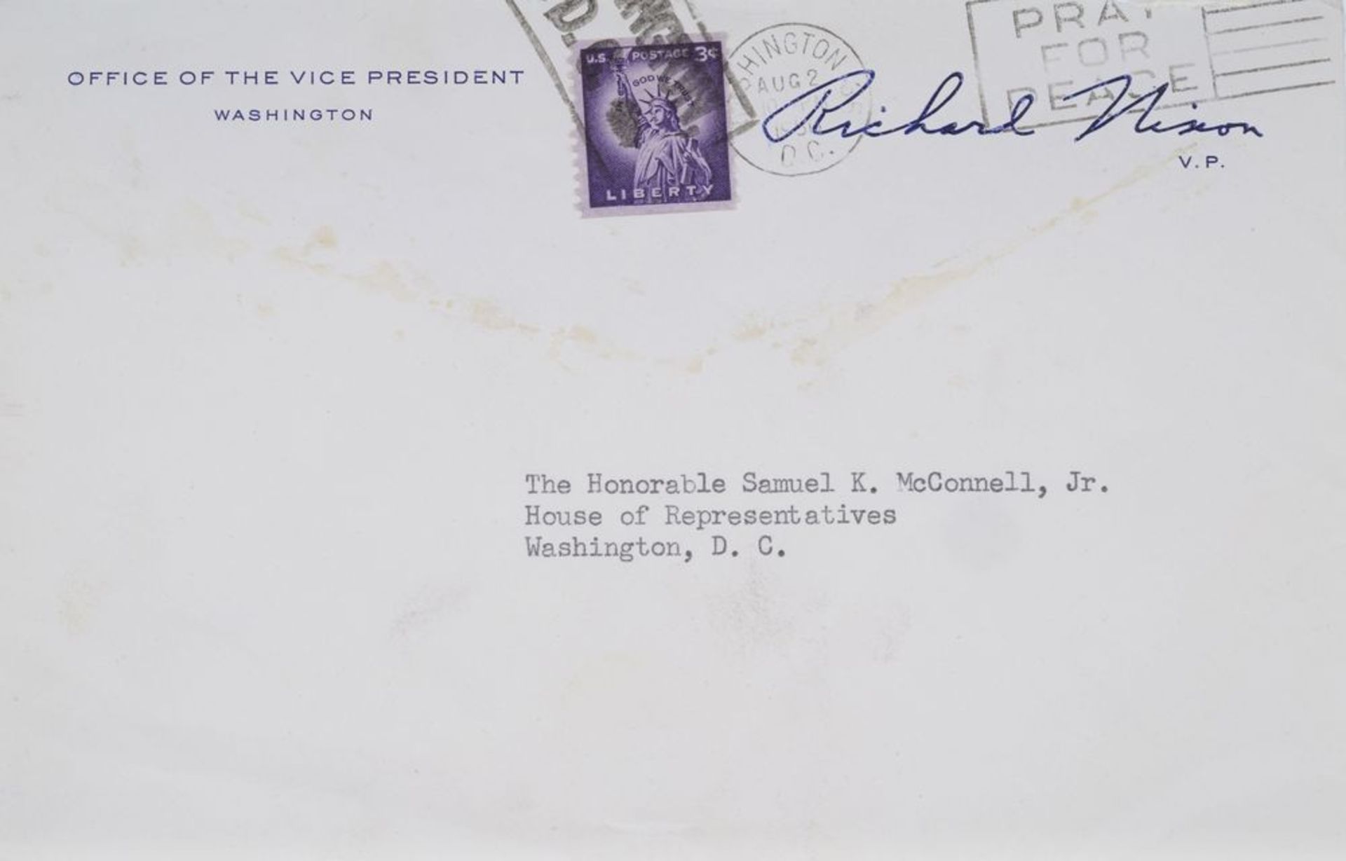 NIXON RICHARD (1913-1994). AMERICAN PRESIDENT - Typed Signed letter and [...] - Bild 2 aus 2