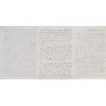 EMPRESS EUGÉNIE (1826 - 1920) - 2 Fine Letters to Napoleon III. 20,5 x 13,2 cm 1. [...]