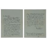 J.R.R. TOLKIEN (1892-1973) - Signed autograph letter to illustrator Miss Sykes. [...]