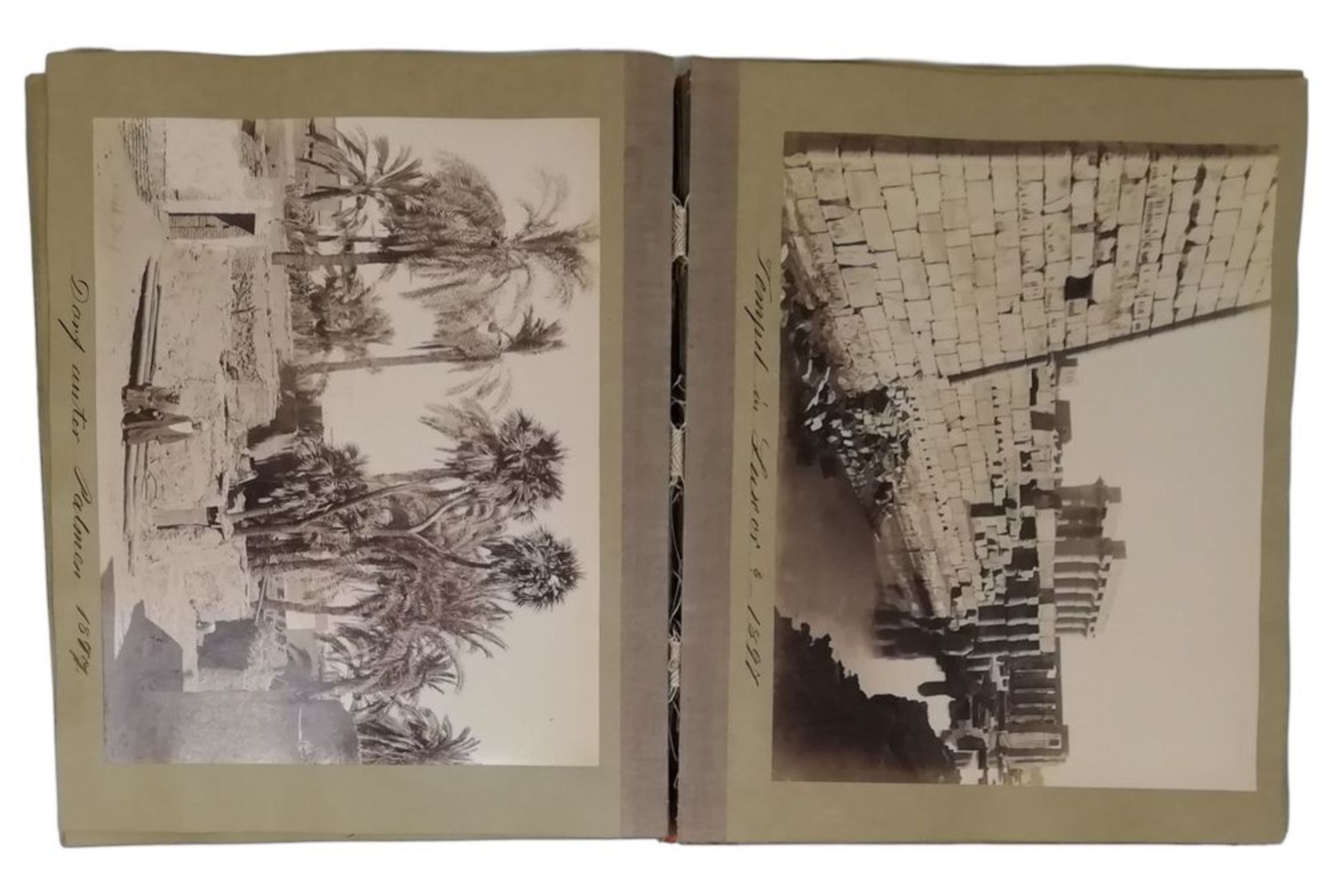 ALBUM OF A TRIP TO EGYPT AND PALESTINE, 1876-97 - Contains prints with descriptions, [...] - Bild 2 aus 5