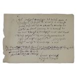 FRANÇOIS VAN DER BURCH (1567-1644) - Autograph letter signed 23 x 16 cm 1pp Founder [...]