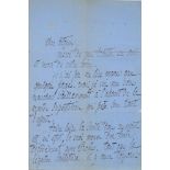 BARBÈS ARMAND (1809-1870) - Autograph Letter Signed to an exiled Republican writer. [...]