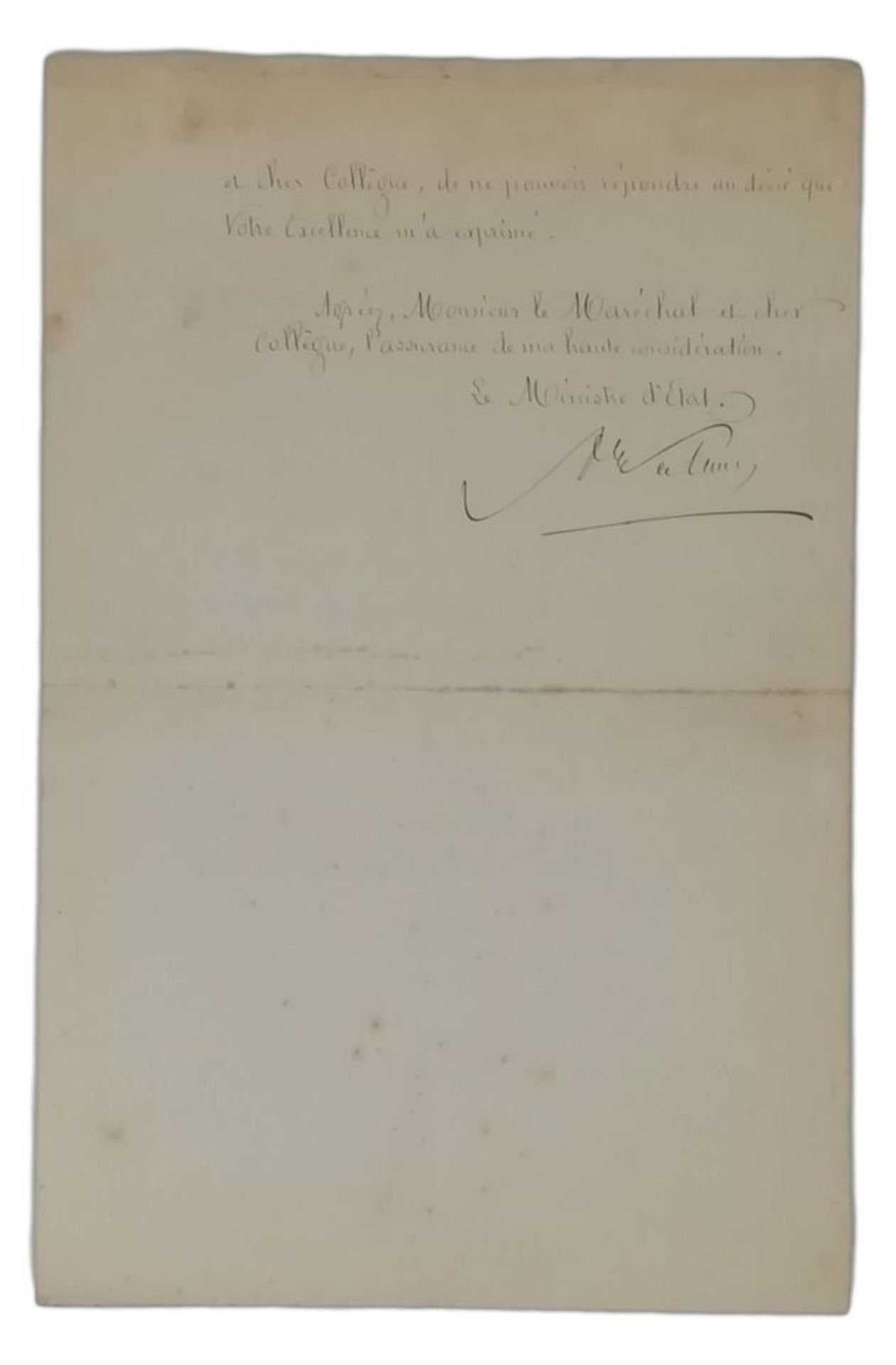 MARSHAL ADOLPHE NIEL (1802 - 1869) - 20 letters addressed to him Different sizes and [...]