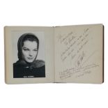 LIVRE D’OR OF THE THEATRE OF M. AND MME PREVAT, WITH ROMY SCHNEIDER, SYDNEY BECHET [...]
