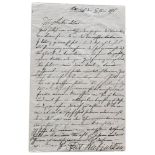 ANTON RUBINSTEIN (1829-1894) - Autograph letter to the Dutch composer and organist [...]