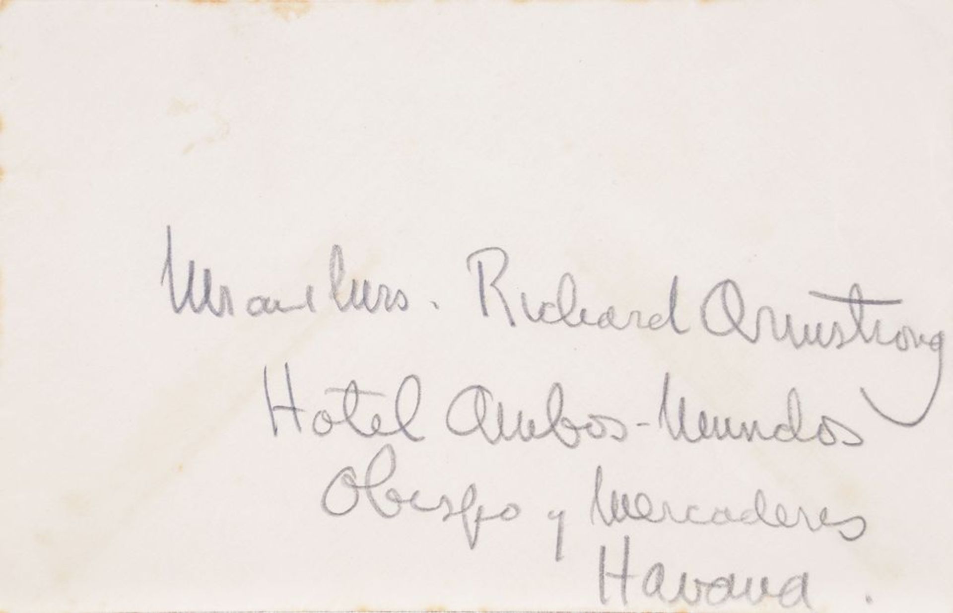 ERNEST HEMINGWAY (1899-1961) - Signed Autograph Letter & envelope, to Richard [...] - Bild 2 aus 3
