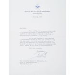 NIXON RICHARD (1913-1994). AMERICAN PRESIDENT - Typed Signed letter and [...]