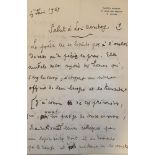 JEAN COCTEAU (1889-1963) - Manuscript letter signed “Jean Cocteau”. 15 [...]