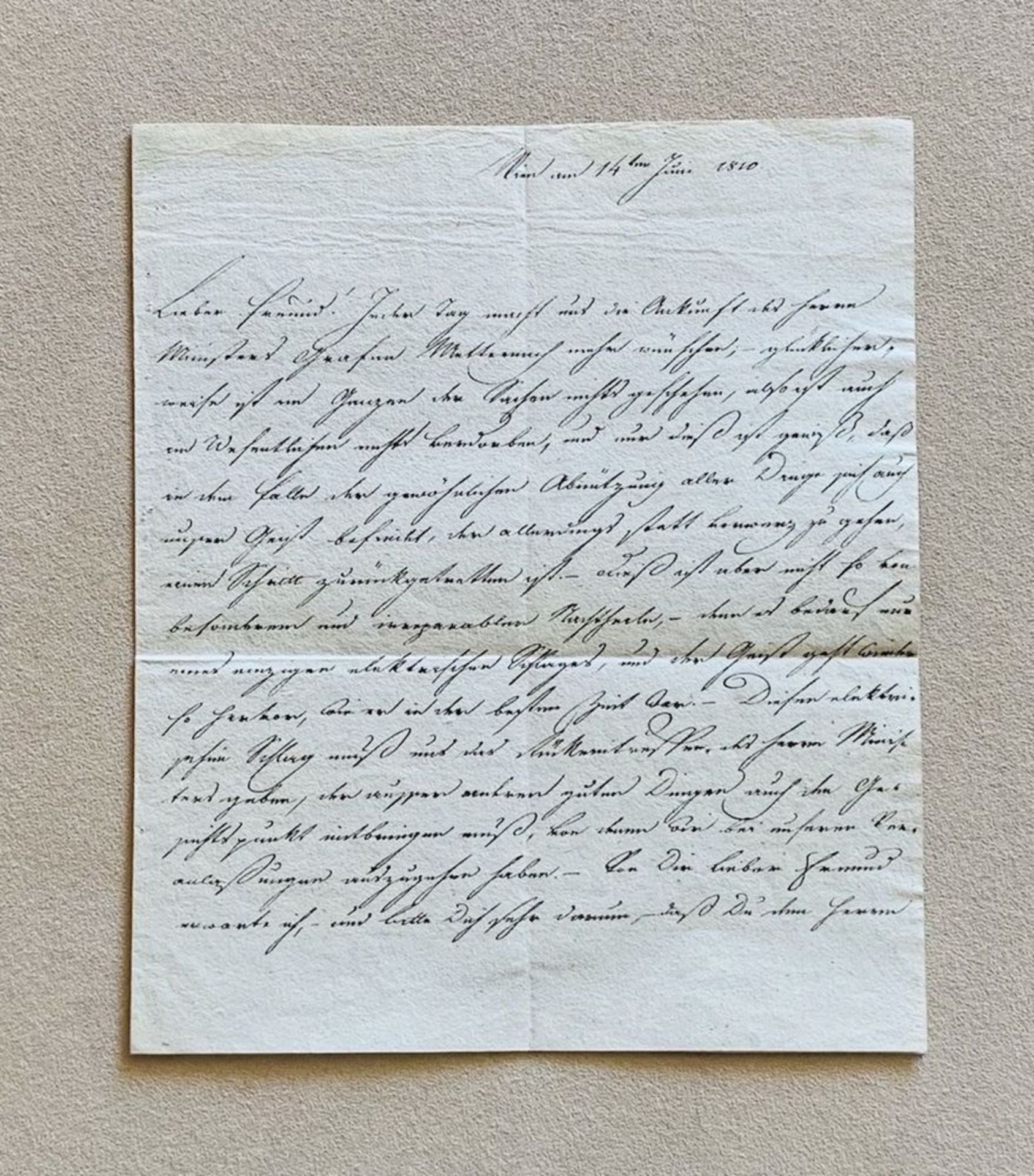 RADETZKY JOSEPH WENZEL, VON RADETZ (1766-1858) - Autograph Signed letter. [...] - Image 4 of 4