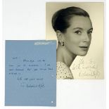 DEBORAH KERR (1921-2007) - autographed photograph and manuscript letter [...]