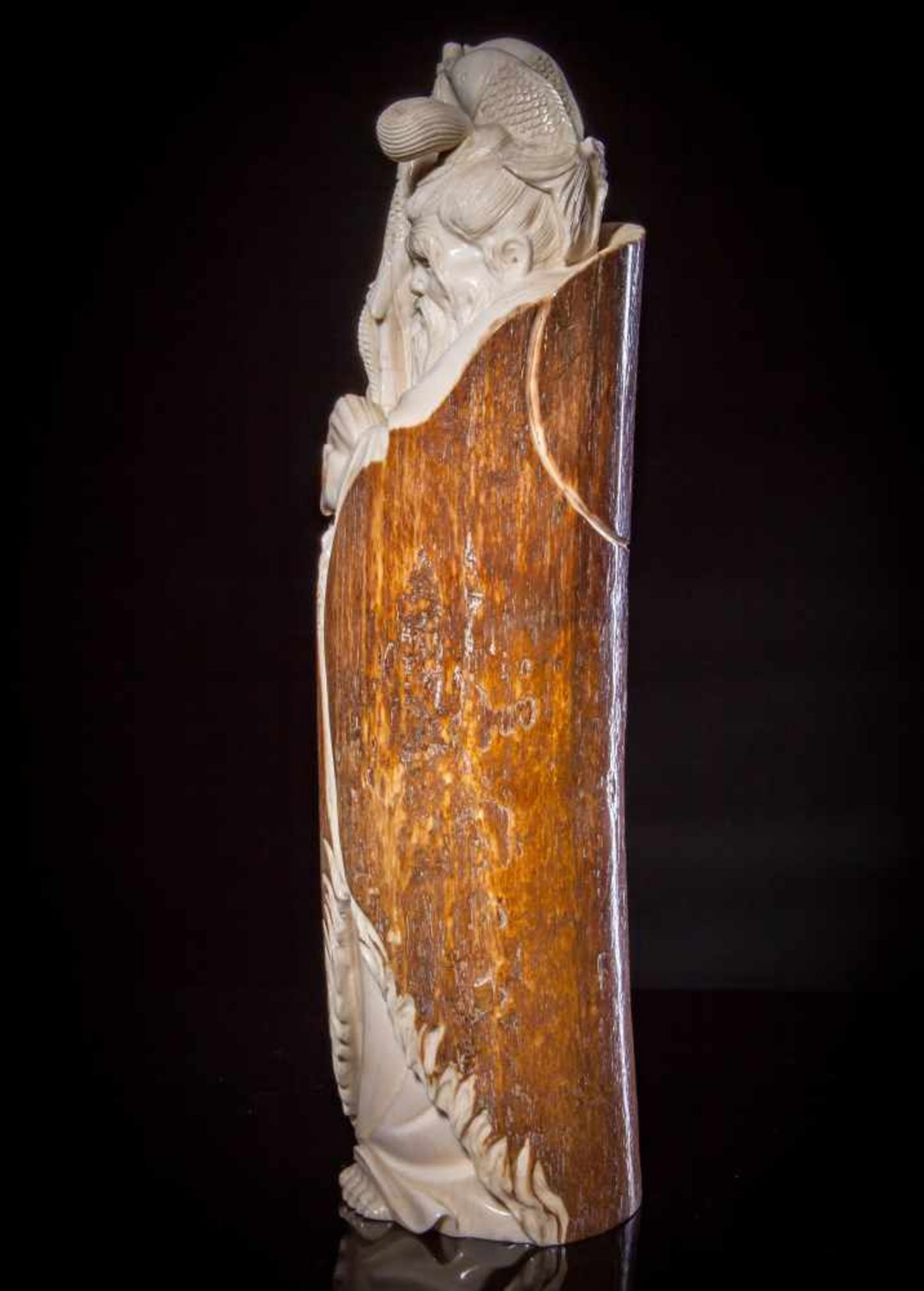 A Finely Carved Section of Mammoth Tusk - Image 4 of 4