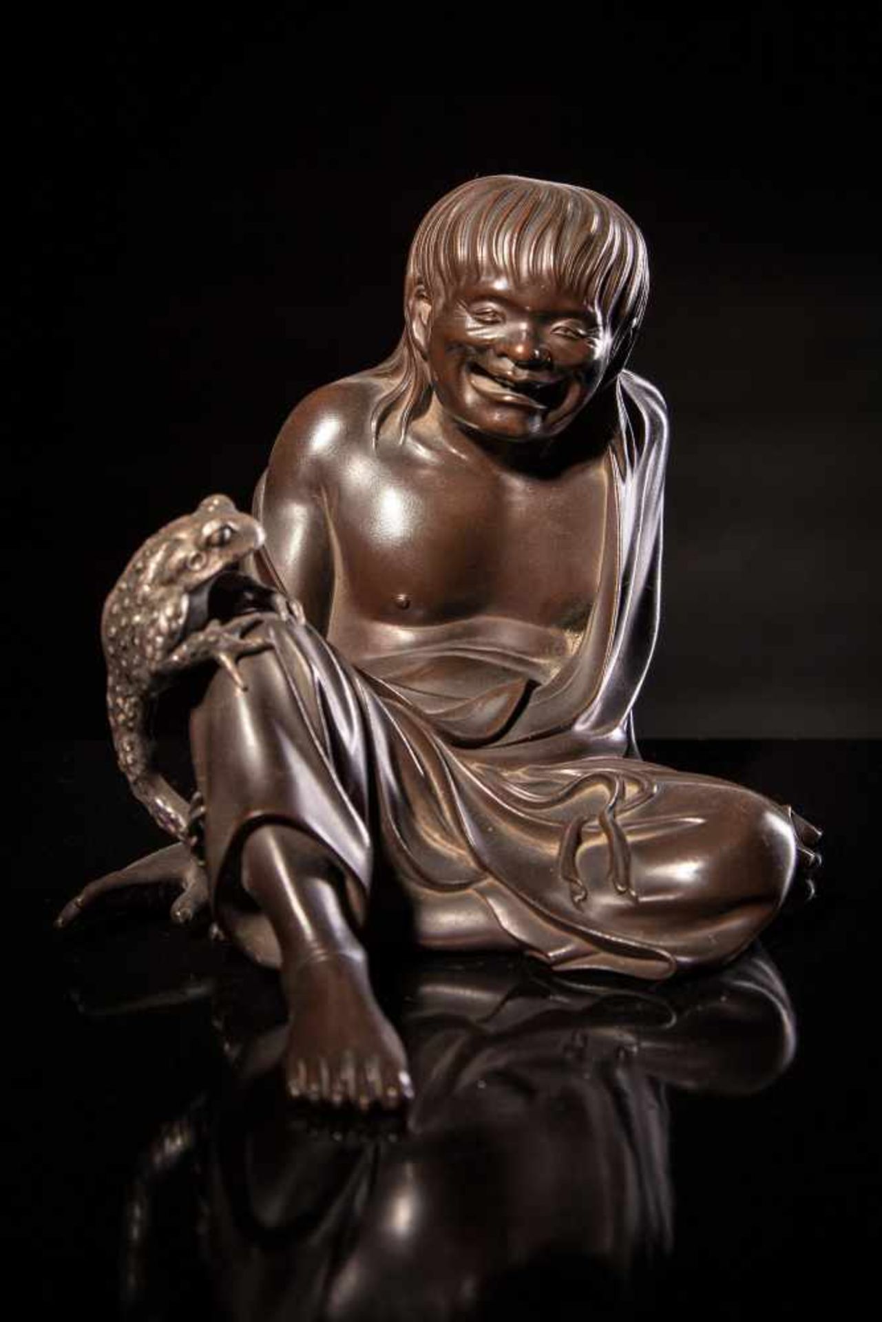 A Bronze Figure of Gama Sennin - Bild 2 aus 4