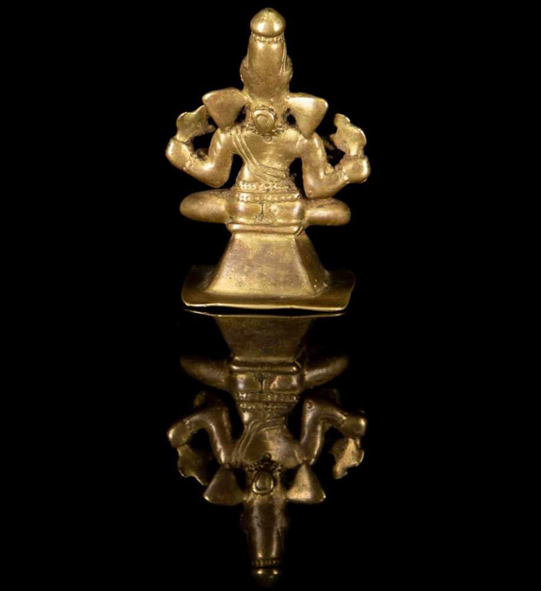 A Bronze Figure of Ganesha - Bild 2 aus 2