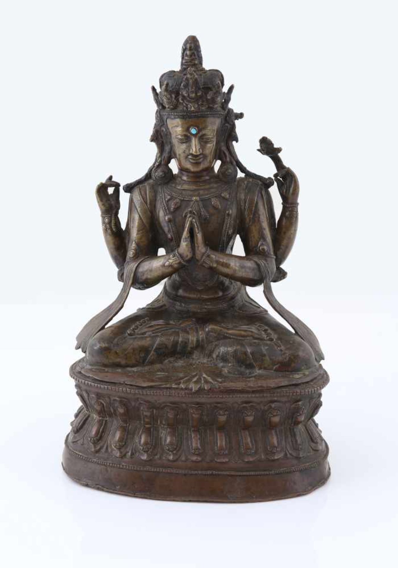 A Bronze Figure of Shadakshari Lokeshvara