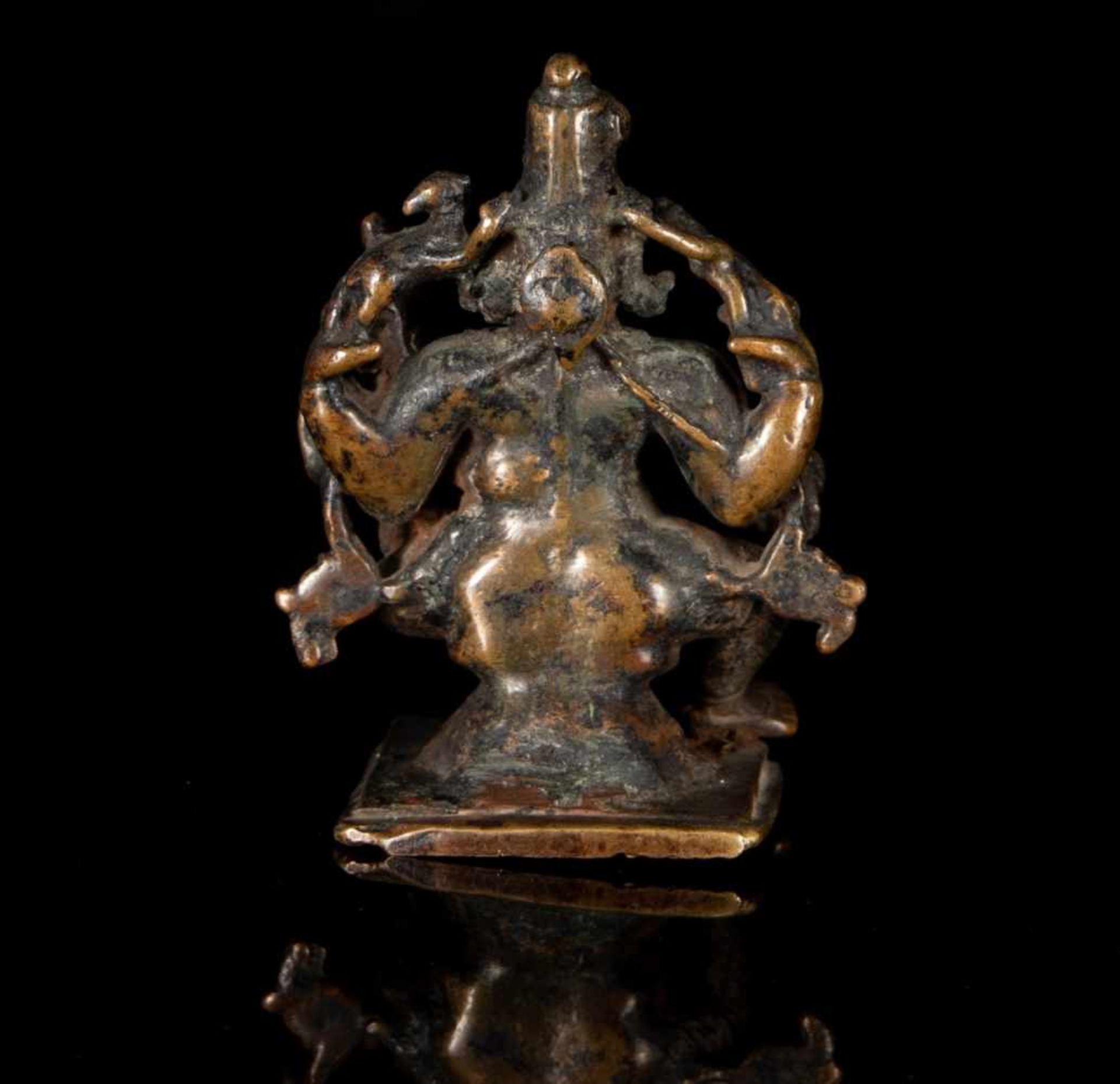 A Bronze Group of Uma-Maheshvara - Bild 2 aus 2
