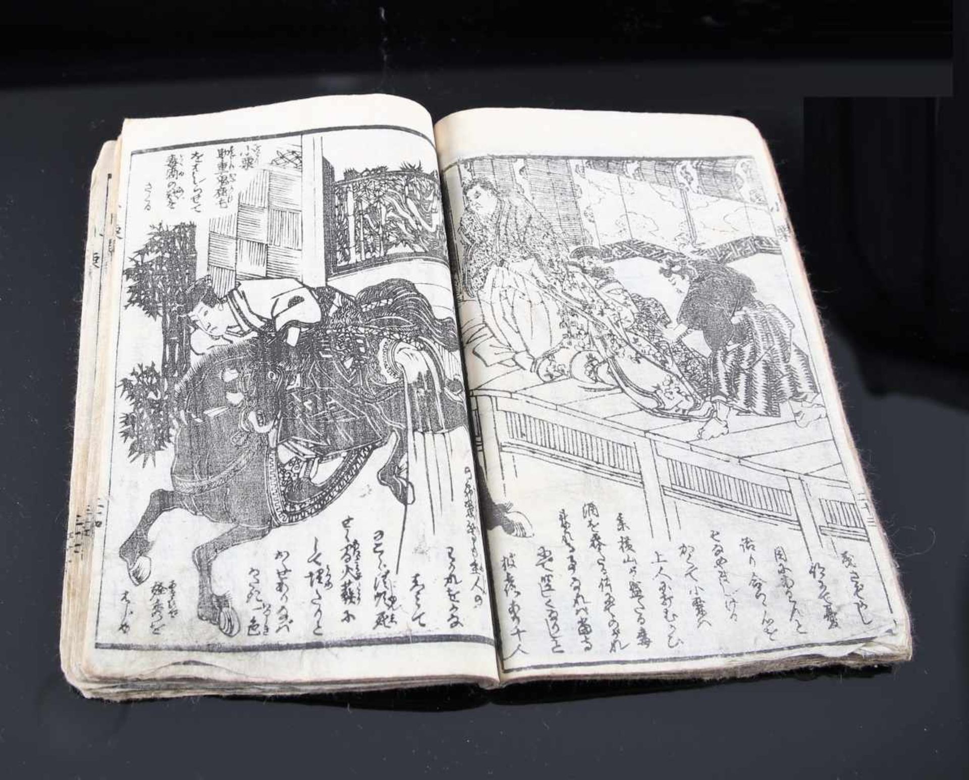 A Japanese Woodblock Printed Book - Bild 4 aus 9