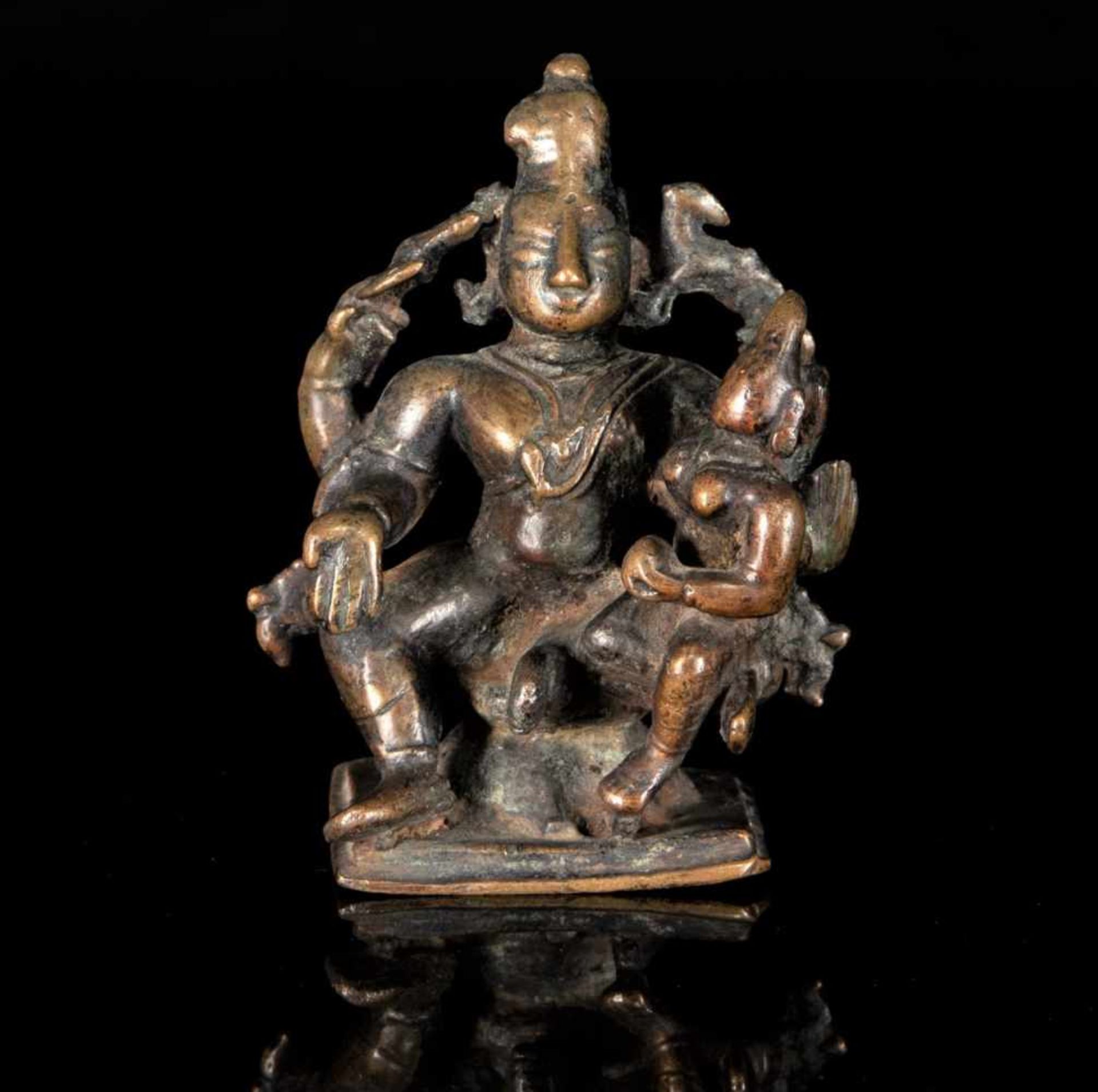 A Bronze Group of Uma-Maheshvara