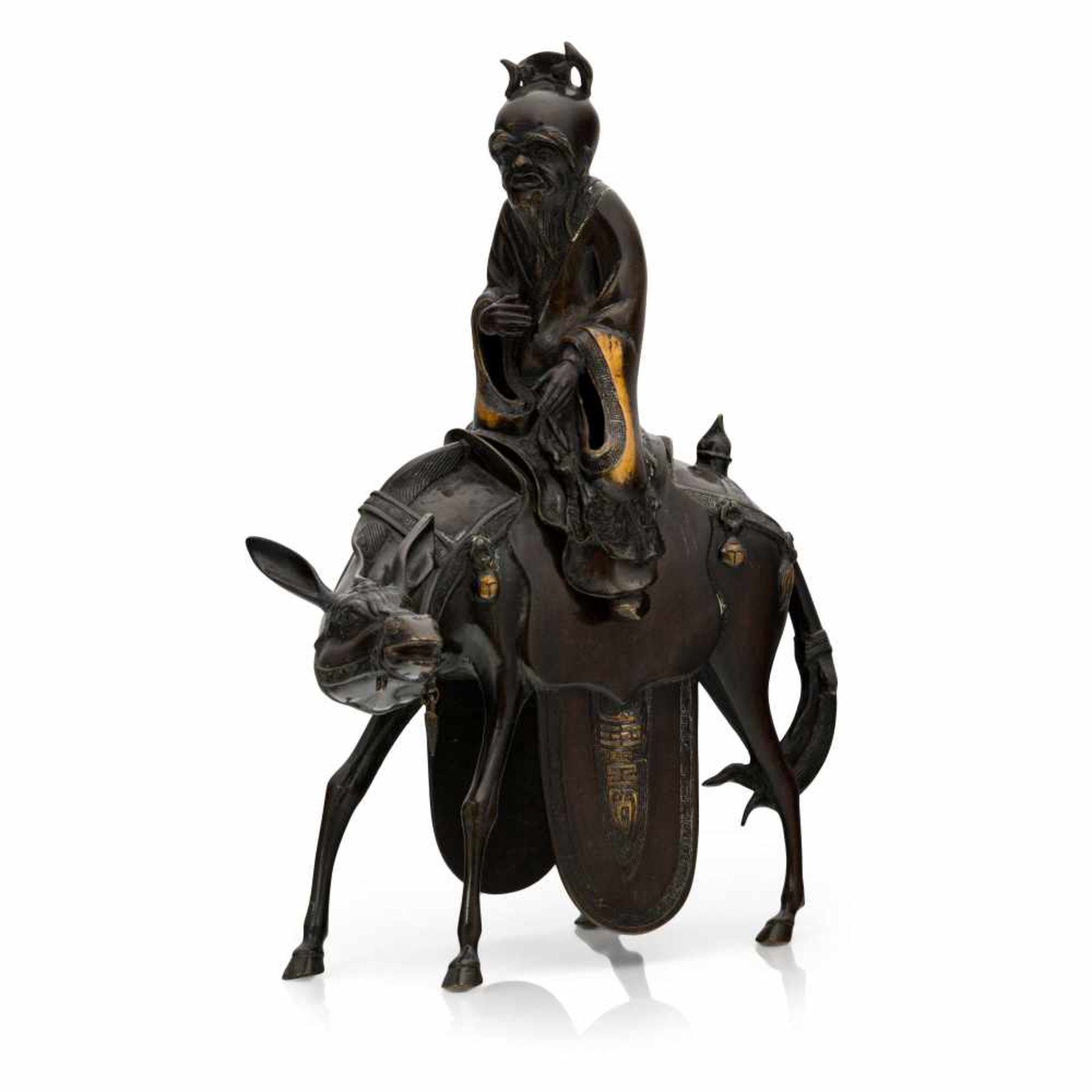 A Bronze Incense Burner of Lao Tzu on a Horse