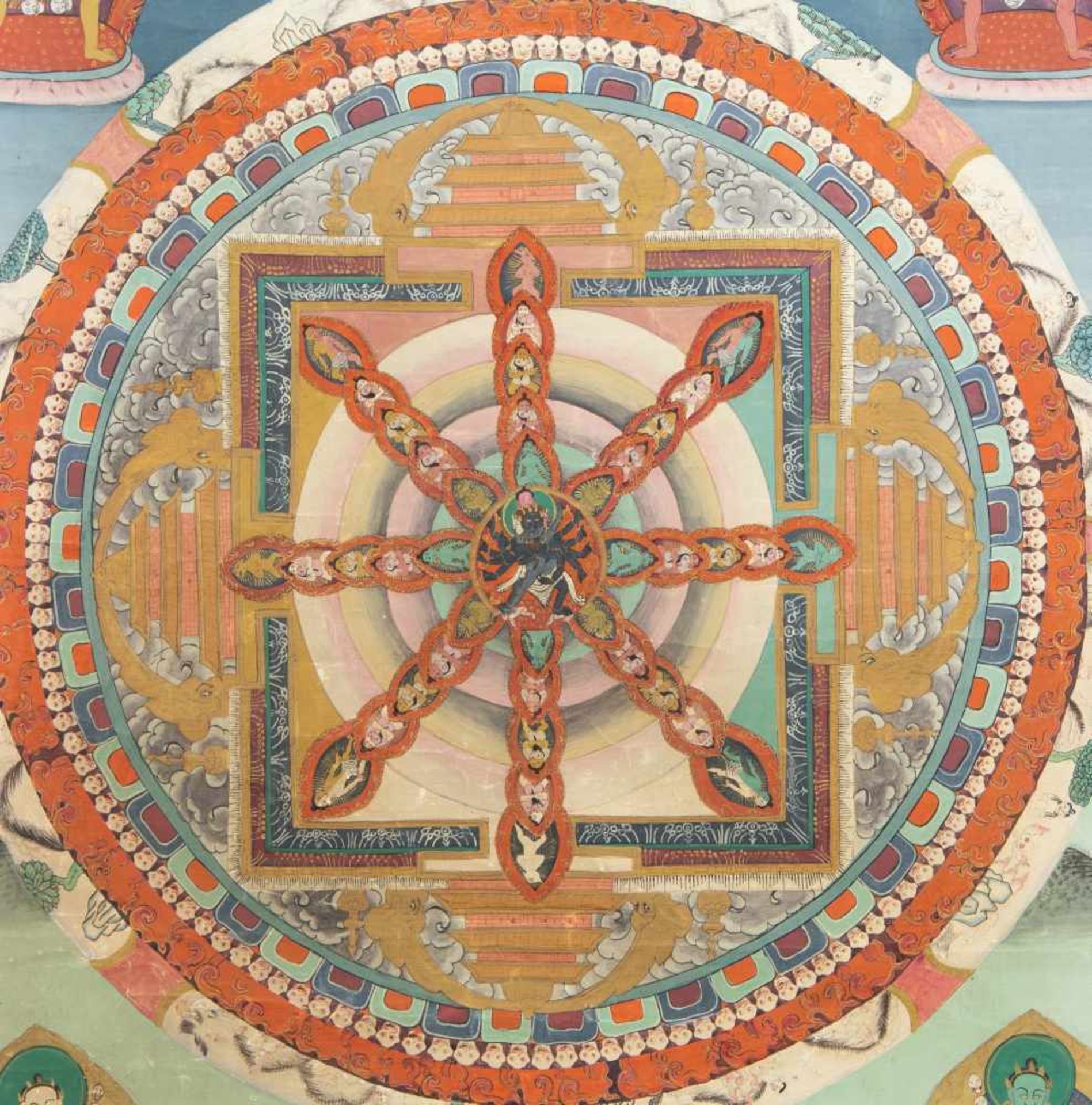 A Tibetan Thangka depicting Heruka - Bild 2 aus 2