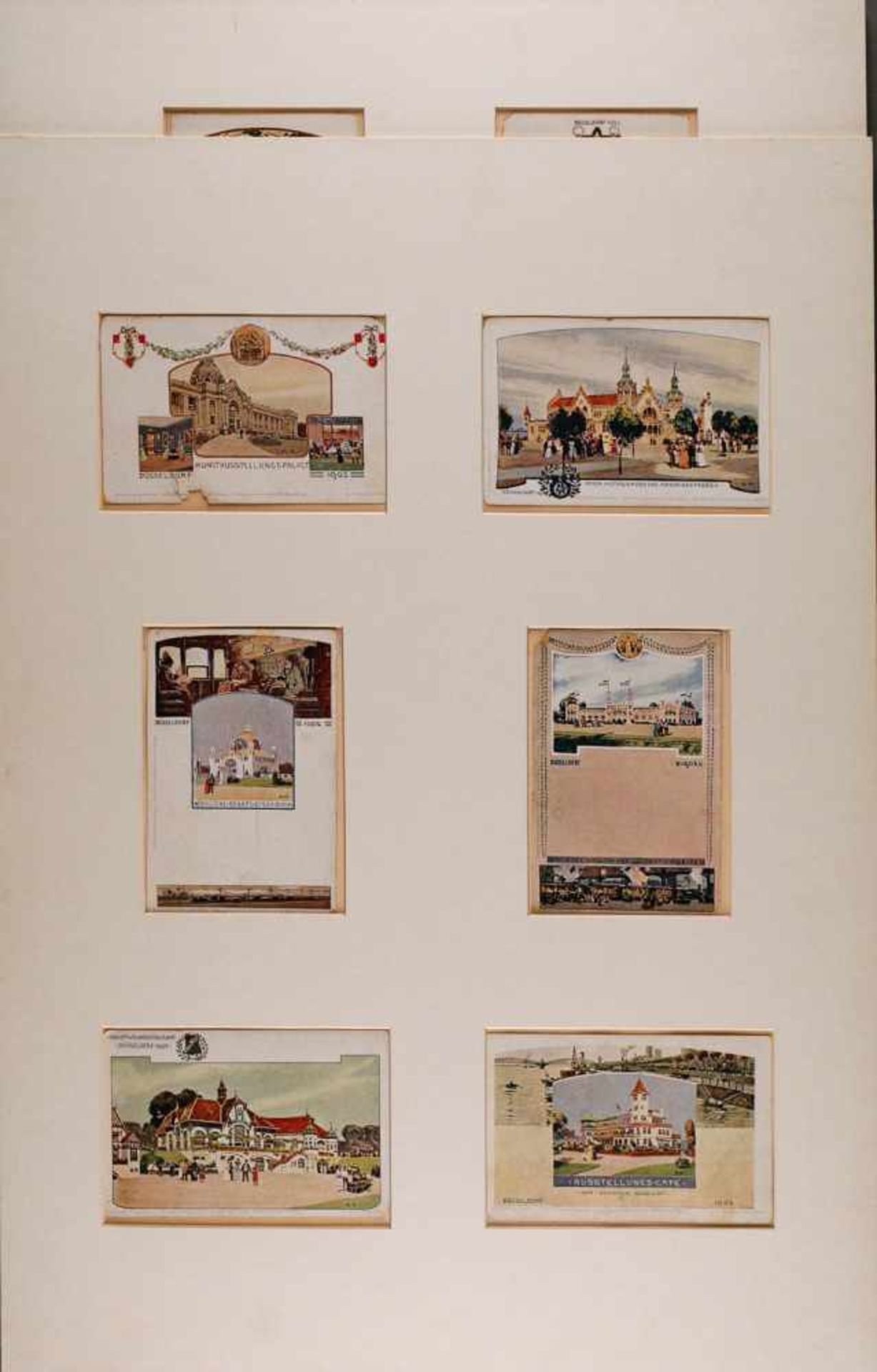 GRAFIK13 Düsseldorf-Impressionen 2-tlg.; Farb-Offset auf Papier. SM jew. 14 x 10 cm bzw. 10 x 14 cm.