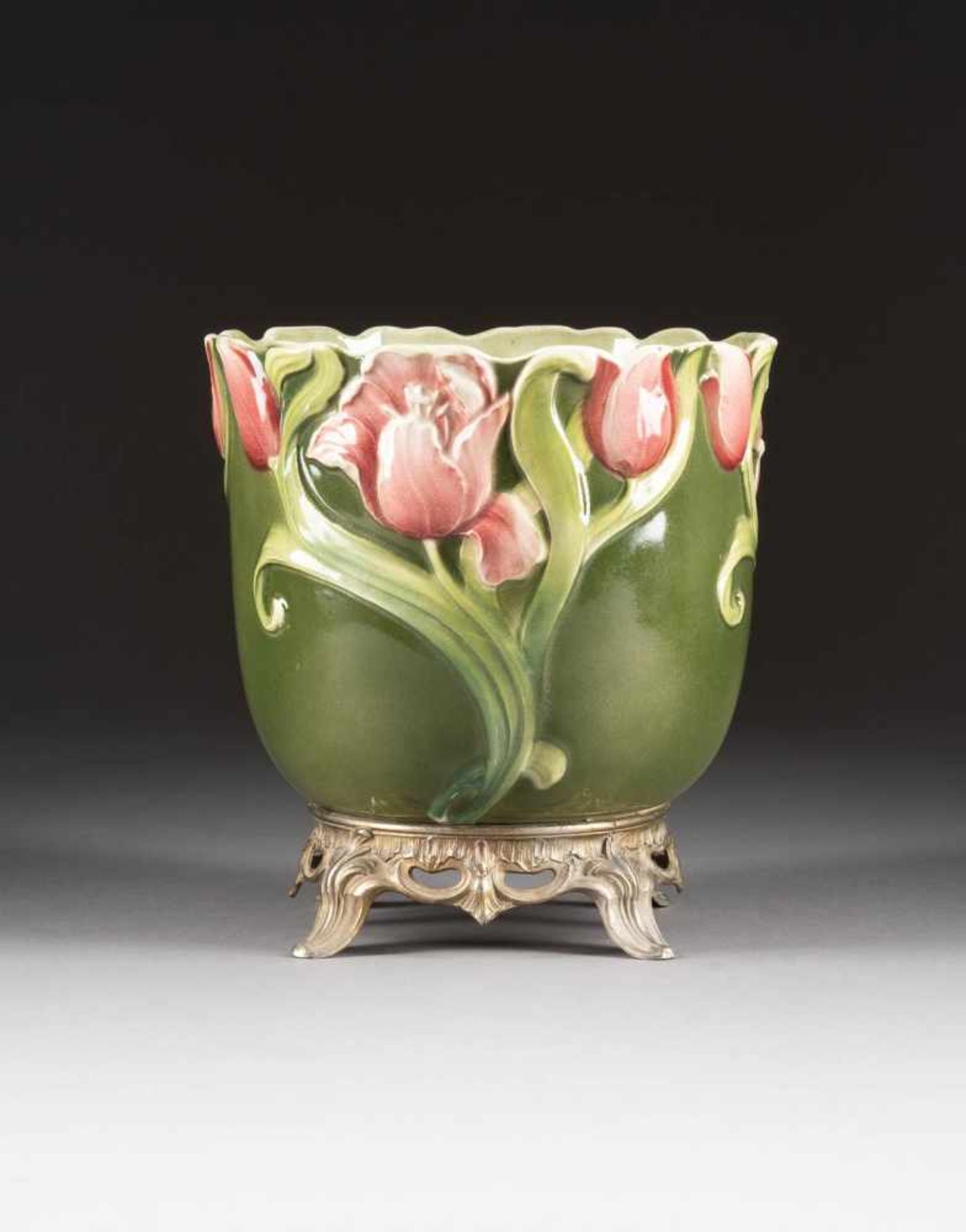 GROSSER JUGENDSTIL-CACHEPOT