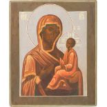 AN ICON SHOWING THE TIKHVINSKAYA MOTHER OF GOD