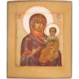 AN ICON SHOWING THE SMOLENSKAYA MOTHER OF GOD