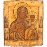 AN ICON SHOWING THE SMOLENSKAYA MOTHER OF GOD