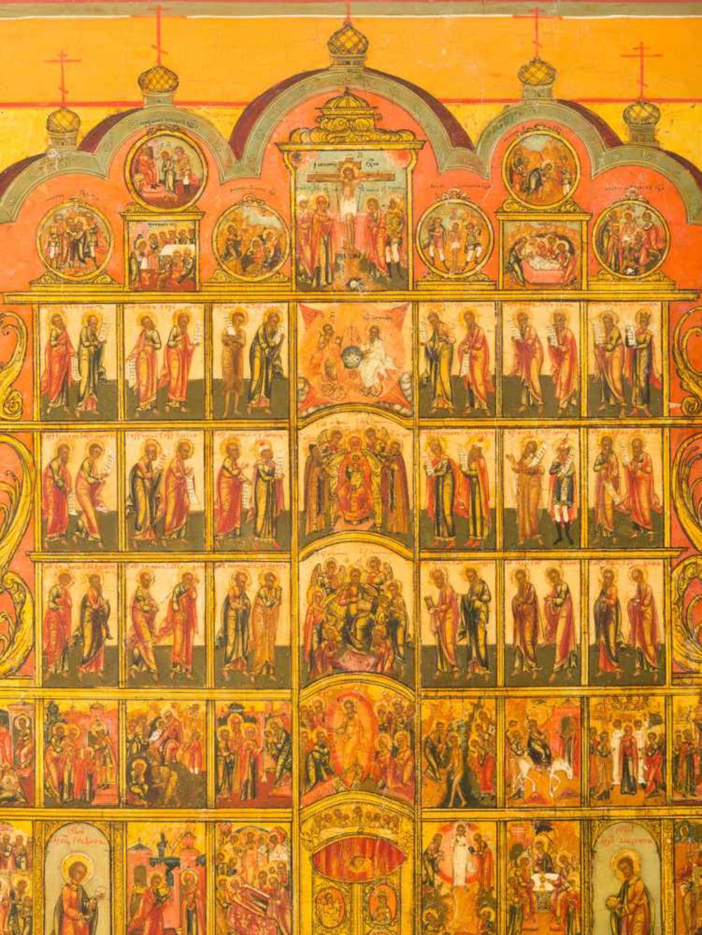 A FINE ICON SHOWING A CHURCH ICONOSTASIS - Bild 5 aus 5