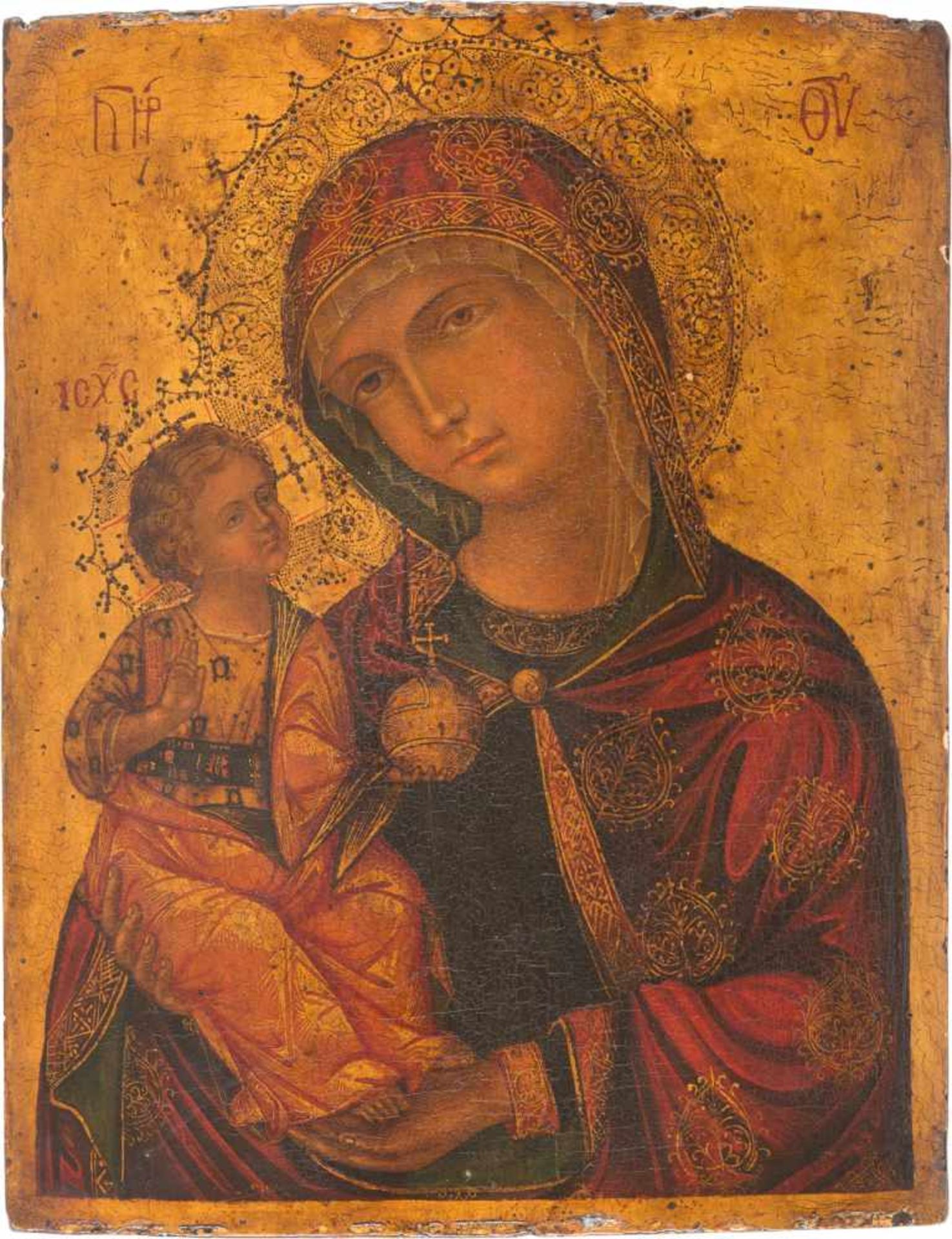 AN ICON SHOWING THE MADRE DELLA CONSOLAZIONE