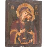 A LARGE ICON SHOWING THE TOLGSKAYA MOTHER OF GOD